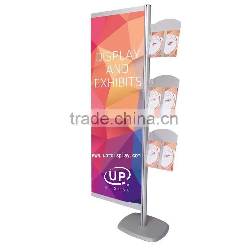 Portable literature brochure stand display