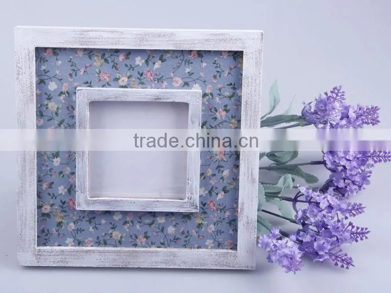 2014 Hot Sell Home Decoration MDF Photo Frame With Fabric Insert