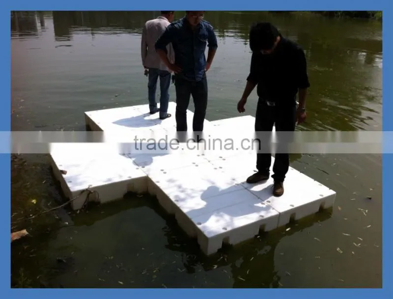 New plastic product modular floating dock used