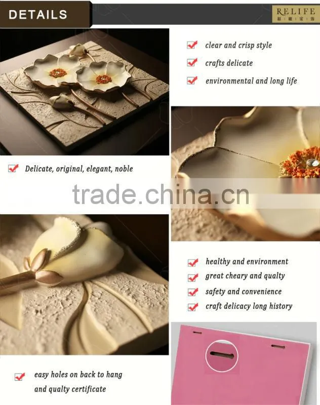 From Factory Relief Painting and 3d resin canvas flower oil painting