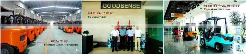 3.8 ton red color GOODSENSE Forklift Trucks with Chinese Diesel Engine