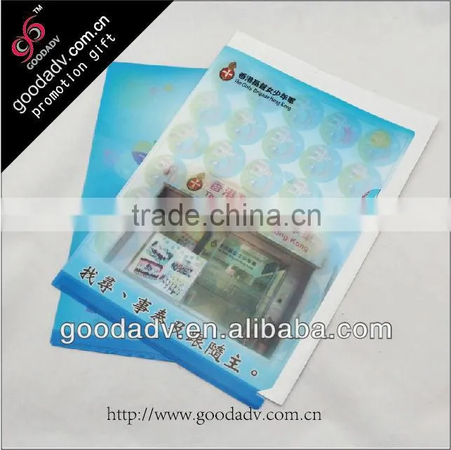 Excellent product libraries wholesale L-type lightweight waterproof matte clip folder