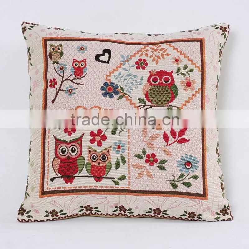 PLUS 2016 new design 18x18 inch Cotton Linen Pillowcase Cover Home Decorative Sofa Cushion Cover