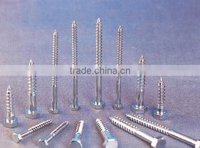 DIN carbon steel lag screw