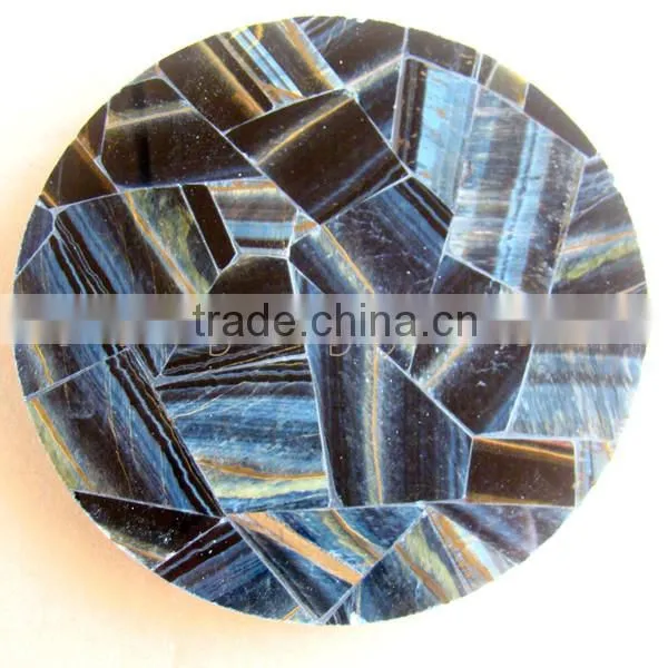 Unique and Extraordinary Luxury Blue Tiger Eye Tiles