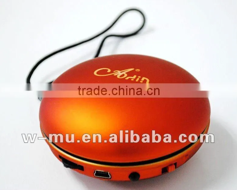 Portable Lanyard Woofer Vibrating Speaker with TF/FM
