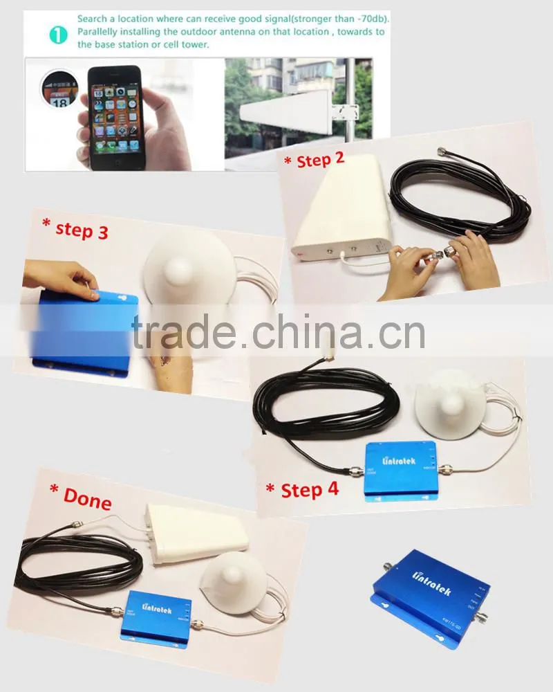 KW17A-WCDMA mobile signal booster from Lintratek 3g cell phone signal amplifier /mini size signal repeater 2100mhz