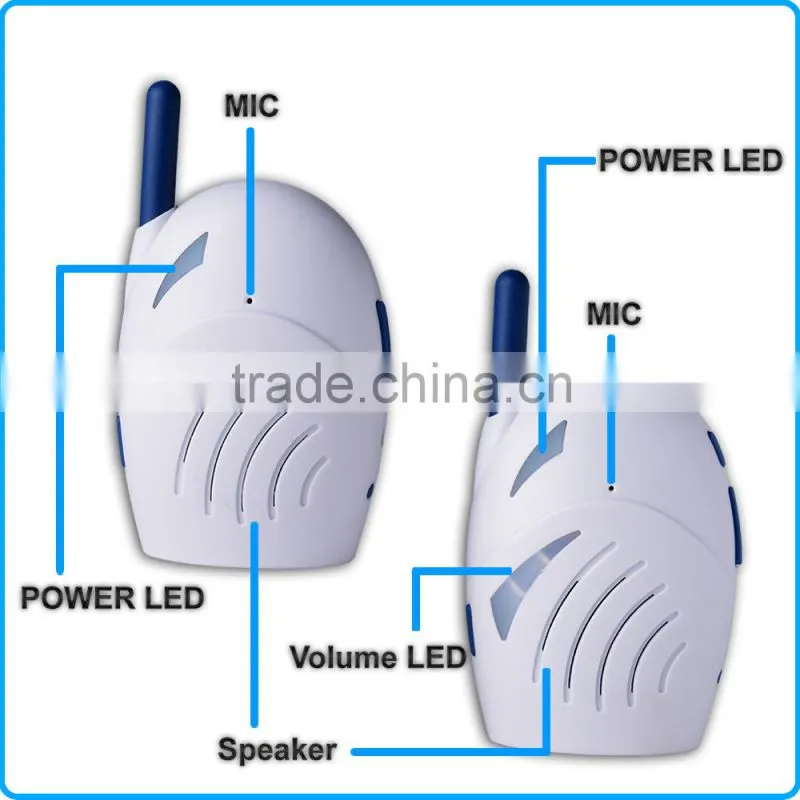 Sound Digital 2 way talk VOX 400M 2.4Ghz Clip Infant Wireless Audio Baby Monitor
