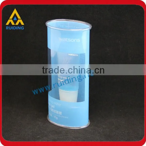 clamshell box for round tube packaging