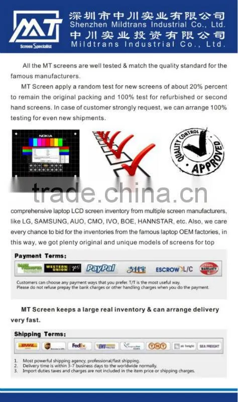 17.3 led screens new glossy A+ grade N173FGE-L21 LTN173KT01
