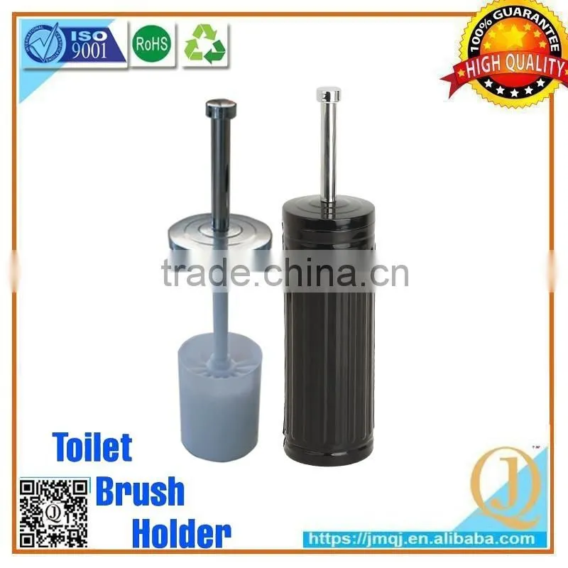black colorful Bathroom metal toilet cleaning brush holder with drip cup