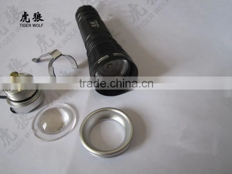 Factory Wholesale LED Mini Flashlight Aluminum torch light with clip
