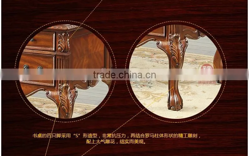 Solid wood vintage office computer desk assemble for office furniture AG-203