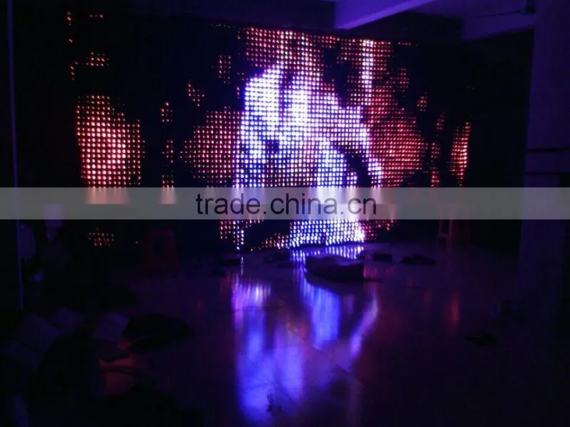 High Quality fireproof curtain / Flexible soft led decoration curtain