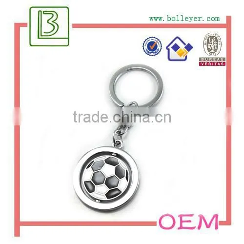 custom design swiveling heart shaped keychain