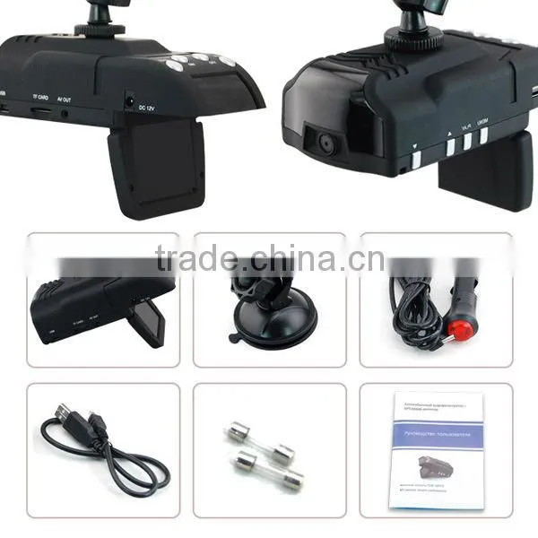 Promotion Hot sale 2.0" ST Radar GPS mini car dvr reaview mirror