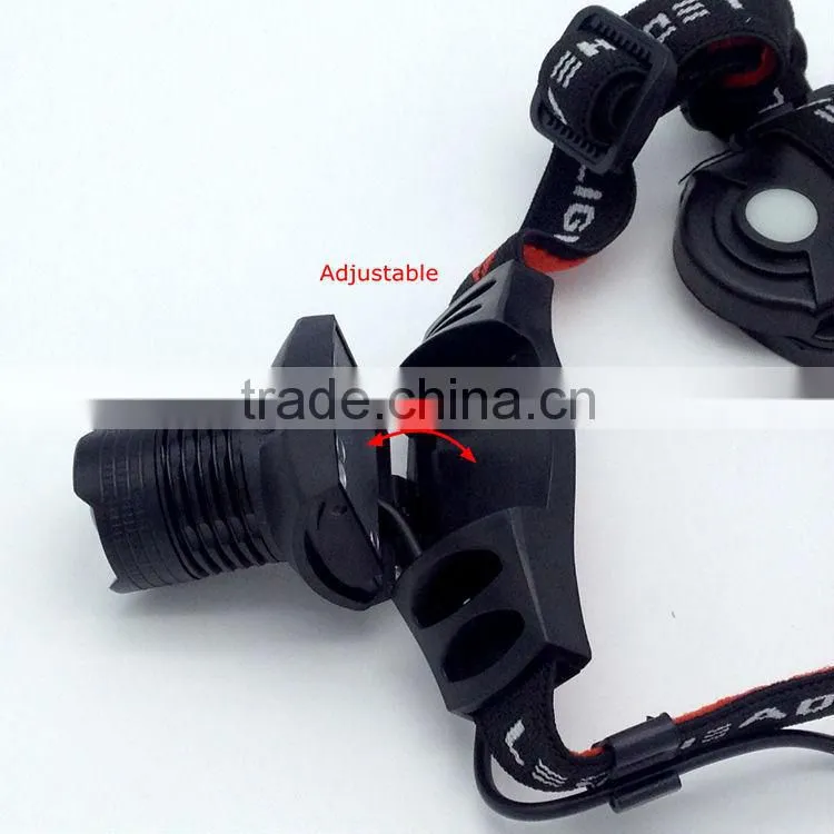 POPPAS T20 ZOOM adjustable high powerful led flashlight headlamp led