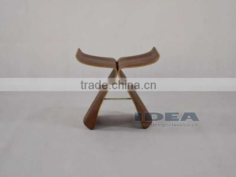 Replica Sori Yanagi Butterfly Stool - Walnut