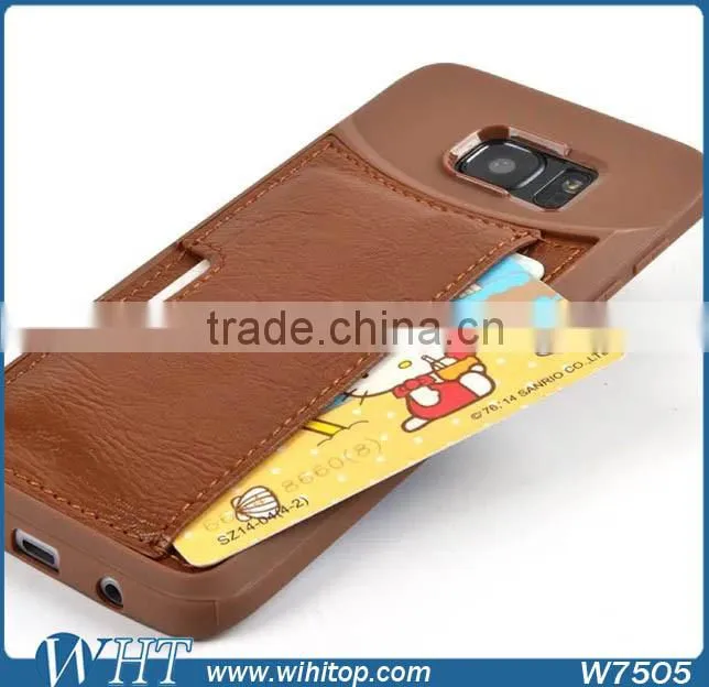 TPU Leather Card Case for S7, for Samsung Galaxy S7 Accessories