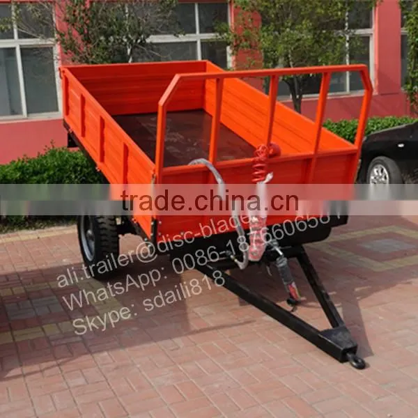 20hp tractor trailed 1.5 ton farm trailers