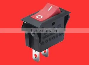 Lighted single pole rocker switch