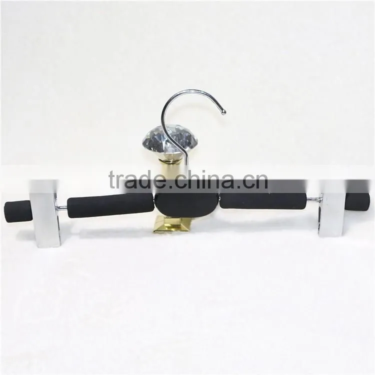 Non-skid children sponge metal clip hanger for pant