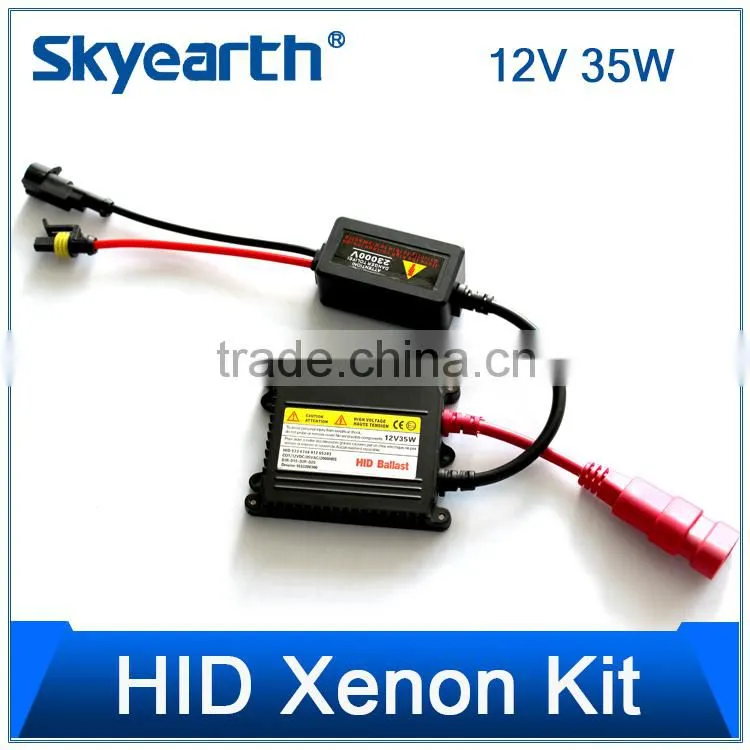 Car AC Slim H1 H7 9005 9006 Focus 6000K 12V 35W HID Ballast Xenon Light Kit