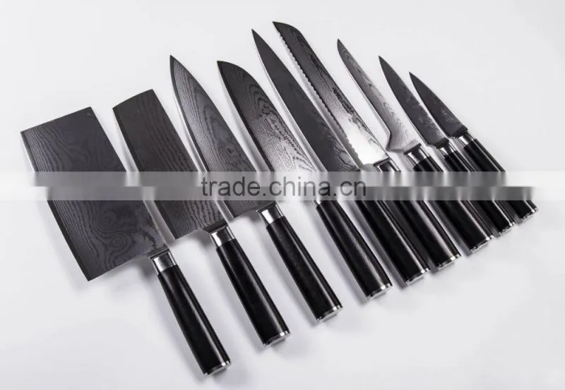 set of 9 pcs cutlery set & kitchen knives set