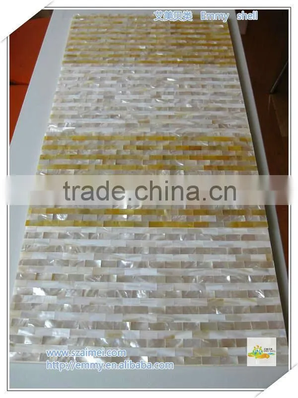 Mixed design mother of pearl shell mosaic wall tile wall panel