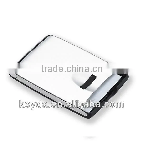 silvery with tree pattern credit card holder metal card holder name card holder