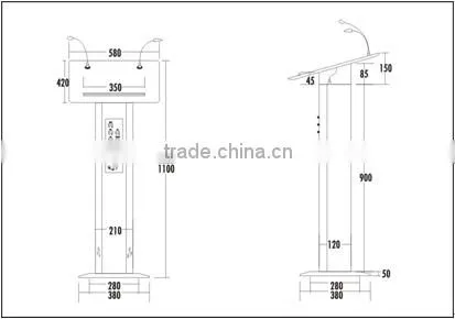 ITC Popular Product All in One Design Conference Lectern Podium