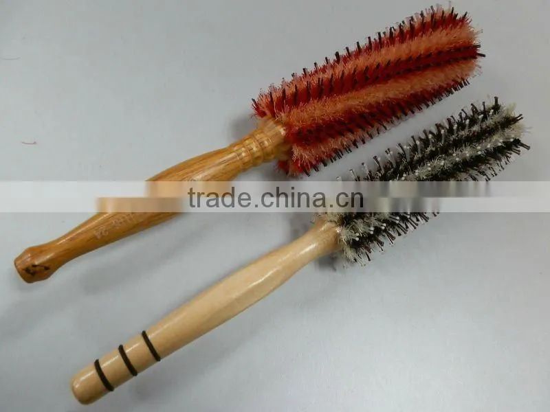 Wooden bristle hair Brush