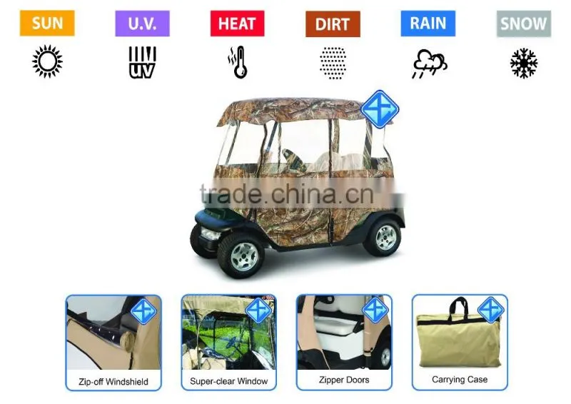 Nice design golf car enclosure golf cart cover