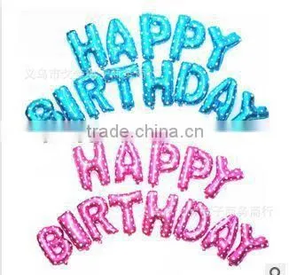 16 inch pink letters balloons for Party/Birthday decoration mylar balloon, foil helium Balloon