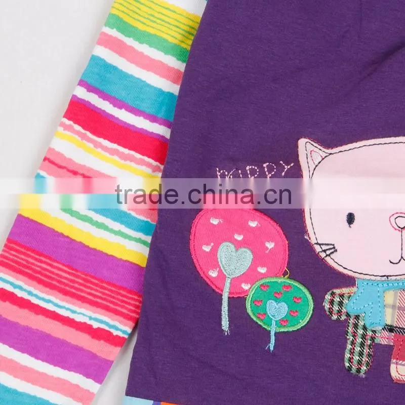 (F5717) 2016 new nova kids wear brand baby girls t shirts girls casual t shirts children clothes fashion kids clothes t shirts