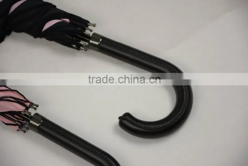 Manufacturer wholesale customized wave edge straight umbrella for lady
