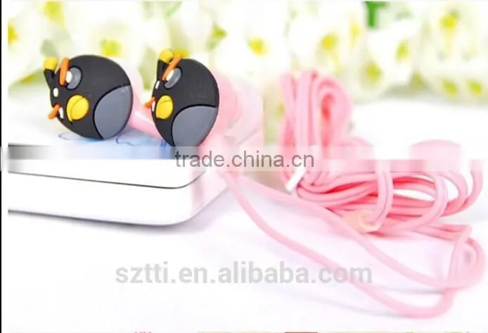 hot selling high quality cartoon earphones with microphone from China