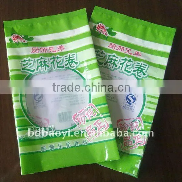 Side gusset packing bags for snack