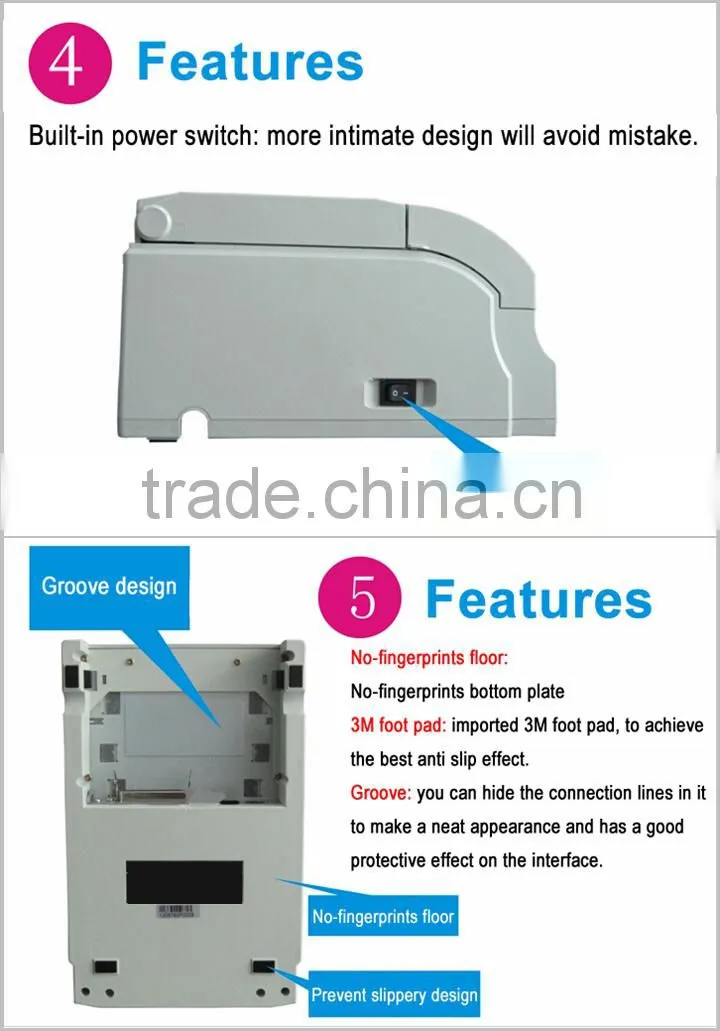 Impact Dot Matrix Printer 9 pins 400dot/line Dot density 5 line/sec Printing Speed IDMP003