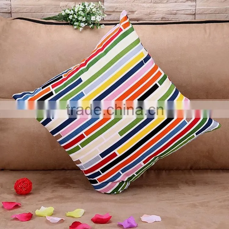 2015 color stripe pure cotton pillowcases Creative home hold pillow