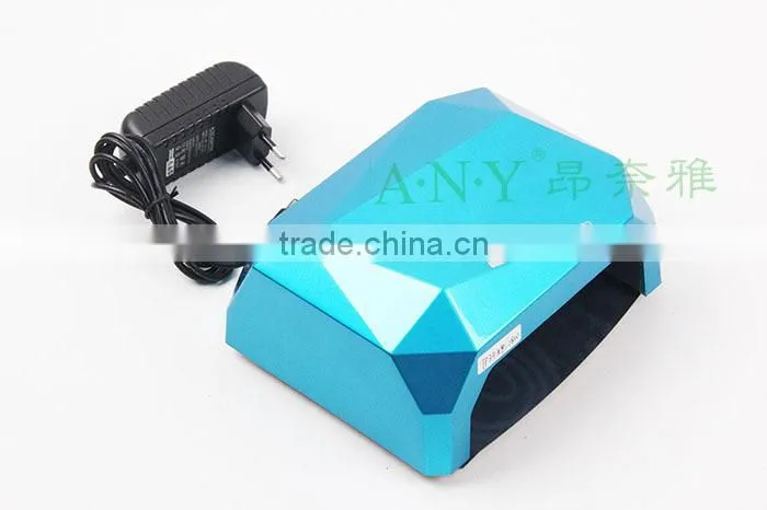 18W Nail Dryer (12WCCFL+6W Powerful LED )CCFL LED Nail Lamp Magnifying Lamp For Nail Art Led Nail Gel Polish Dryer