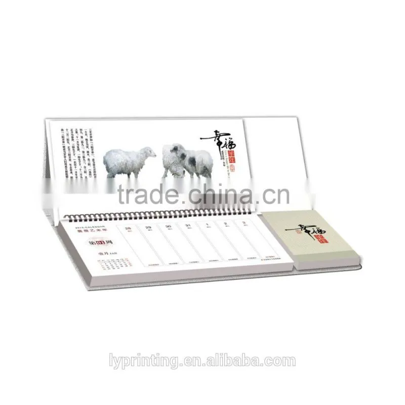 Custom plastic Desk calendar printing