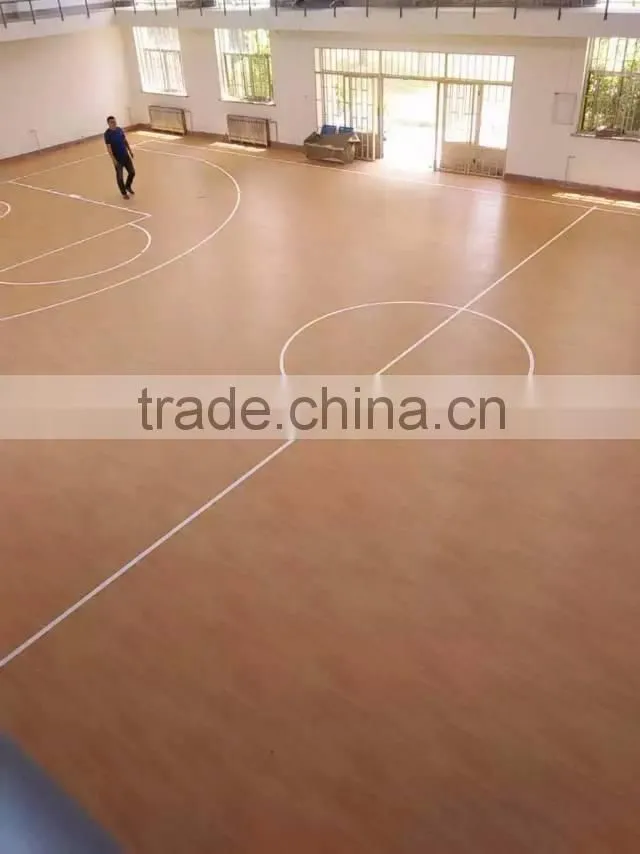 Product Description sports pvc floor roll simple color pvc floor