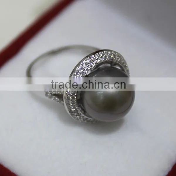 black pearl price natural pearl ring real 925 silver ring