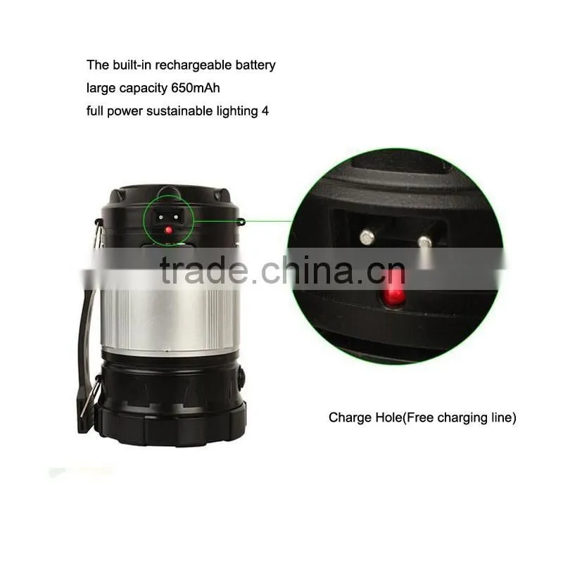 GY34 Portable Led Rechargeable Solar Powered Camping Lanterns Tent Lamps With Mobile Phone Charger