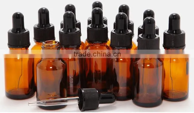 30 ml amber essential oil bottle child proof