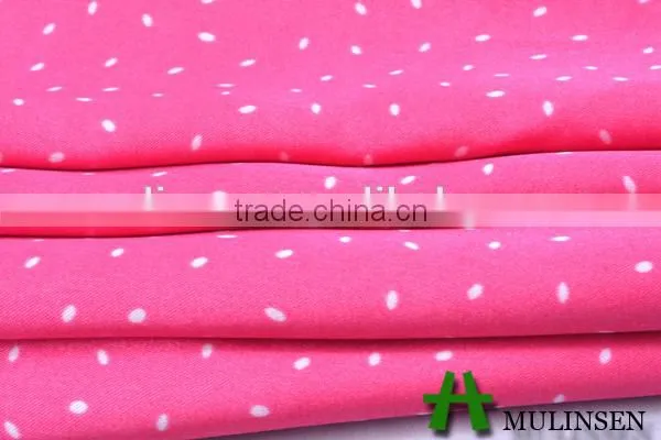 Mulinsen textile fabric manufacturer with twist 100%polyester light weight satin fabric