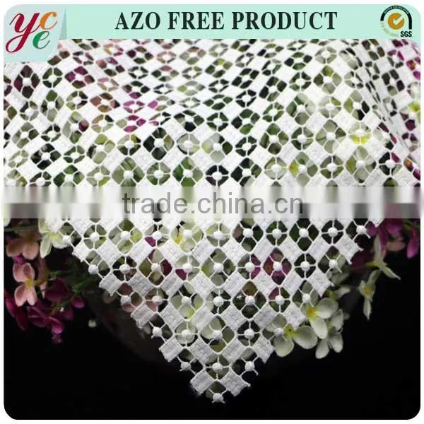 Popular Wholesale Dress Fabric African Chemical Lace Embroidery Fabric For Wedding Dress