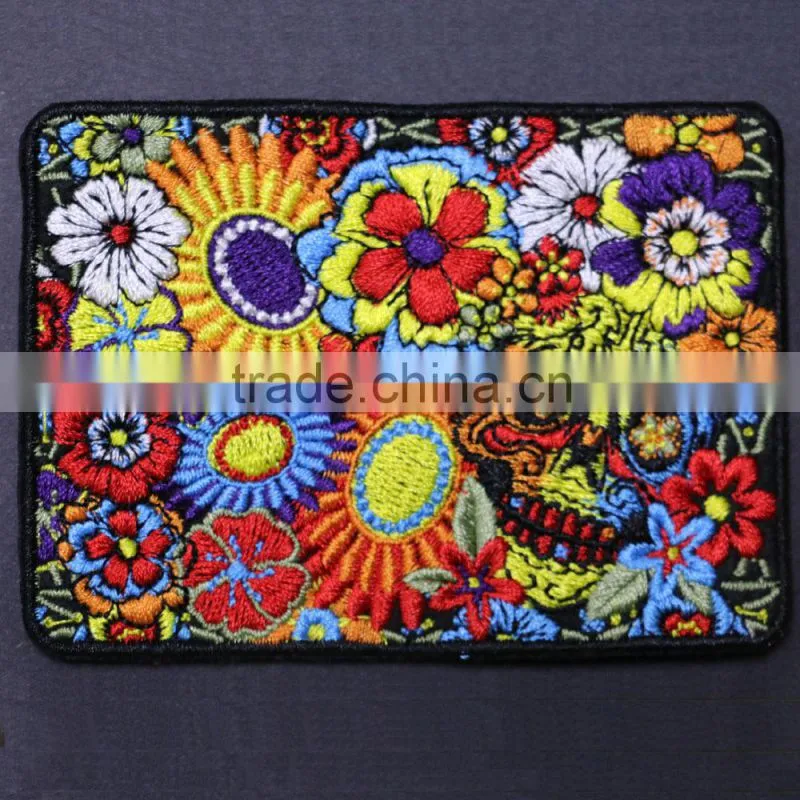 Iron-on embroidered patch,customized self-adhesive embroidery patch