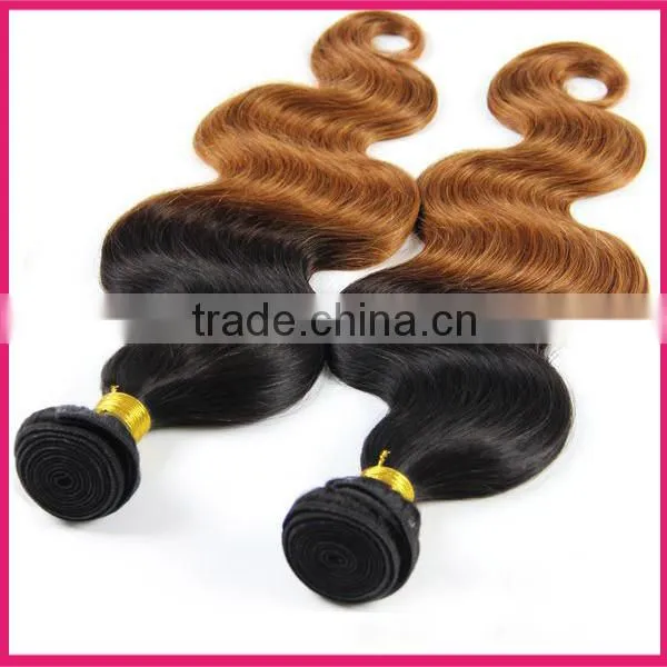 Hot sale wholesale price 100 human hair ombre hair weave